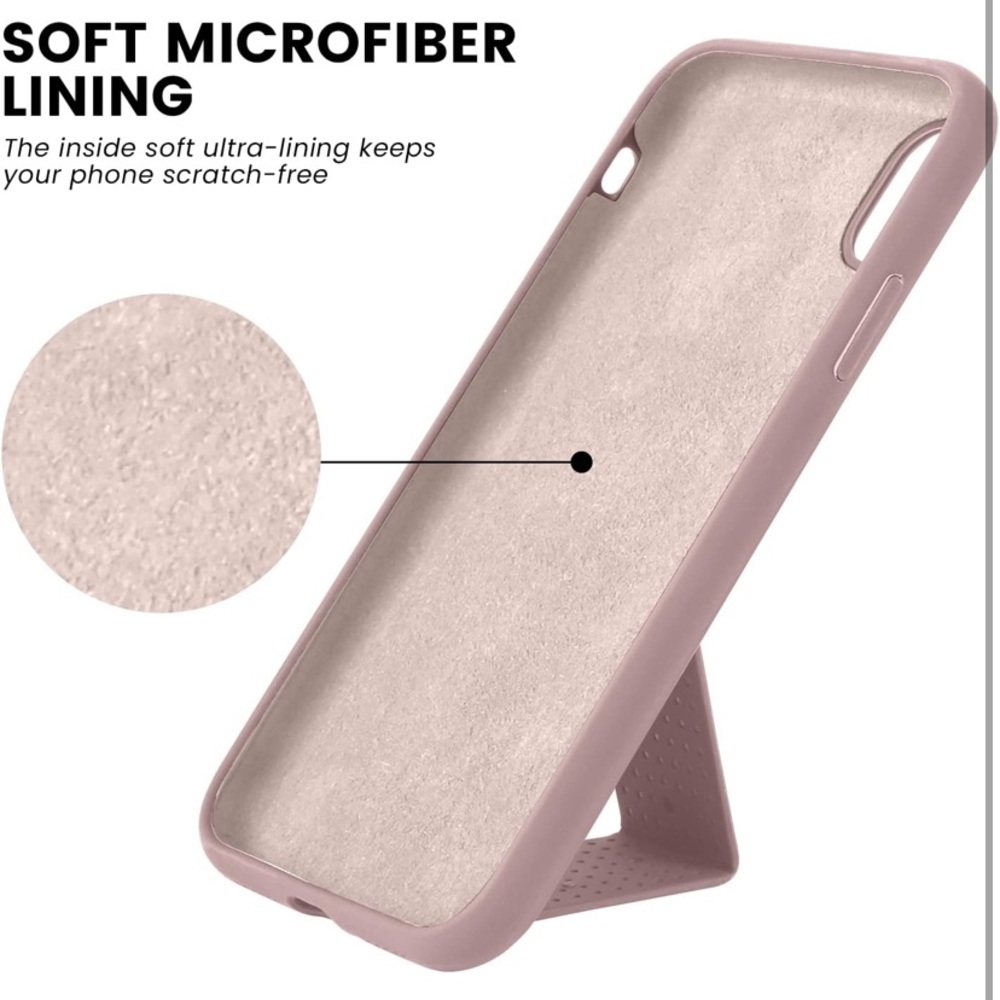NEW Silicone iPhone XR Phone Case with Kickstand - Picture 6 of 10